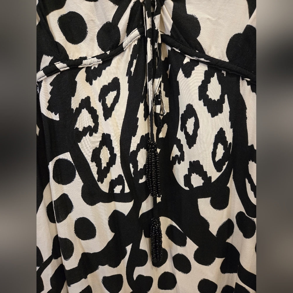 Farm Rio For Anthropologie Flutter-Sleeved Maxi Dress Sz XS - Picture 10 of 15